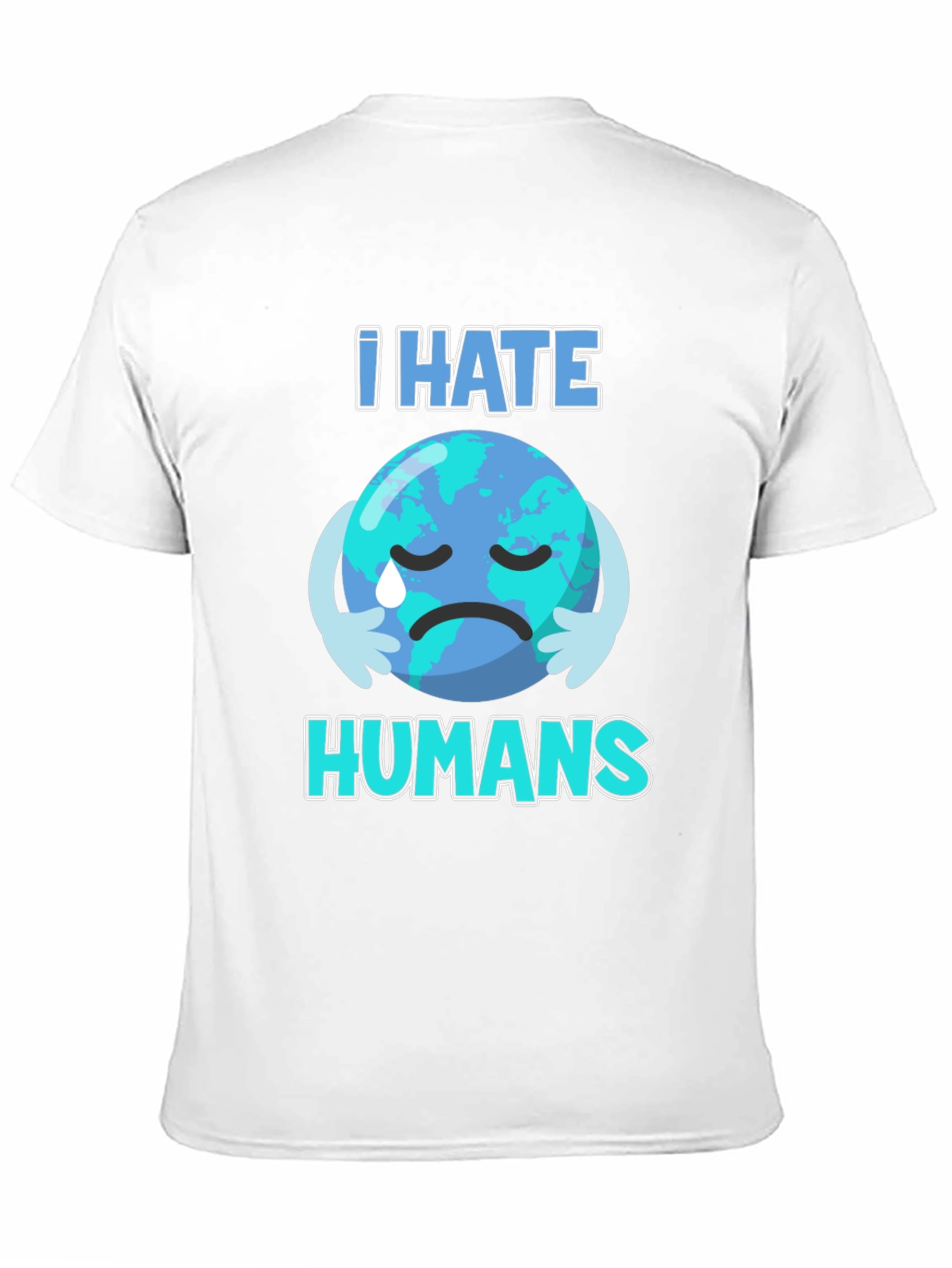 I Hate Humans Earth T-Shirt - Environmental Awareness