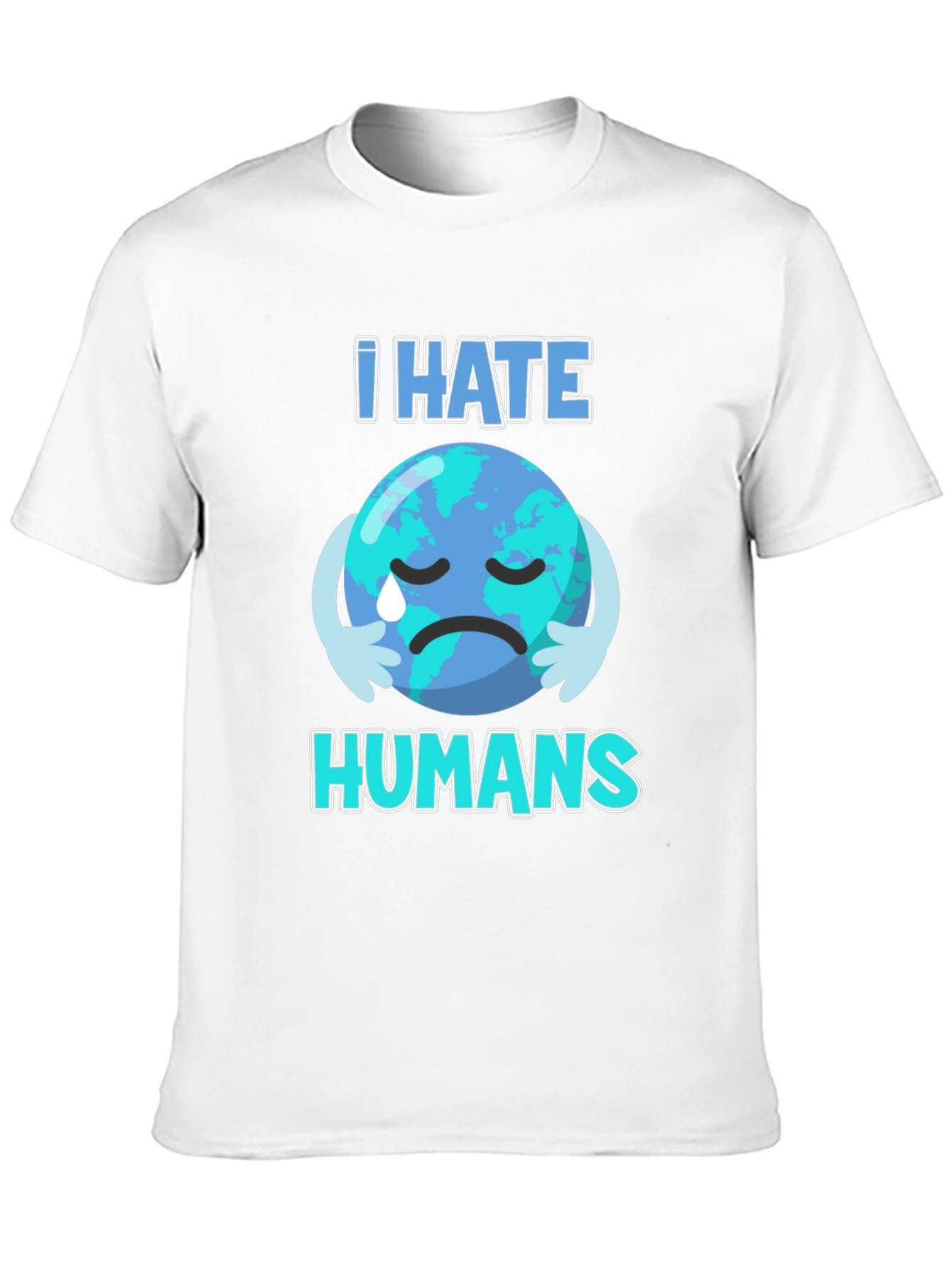 I Hate Humans Earth T-Shirt - Environmental Awareness