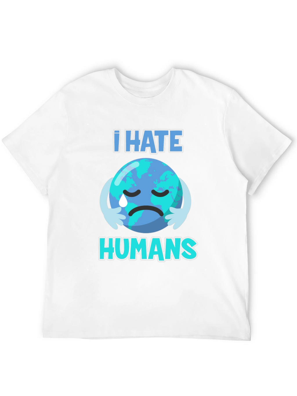I Hate Humans Earth T-Shirt - Environmental Awareness