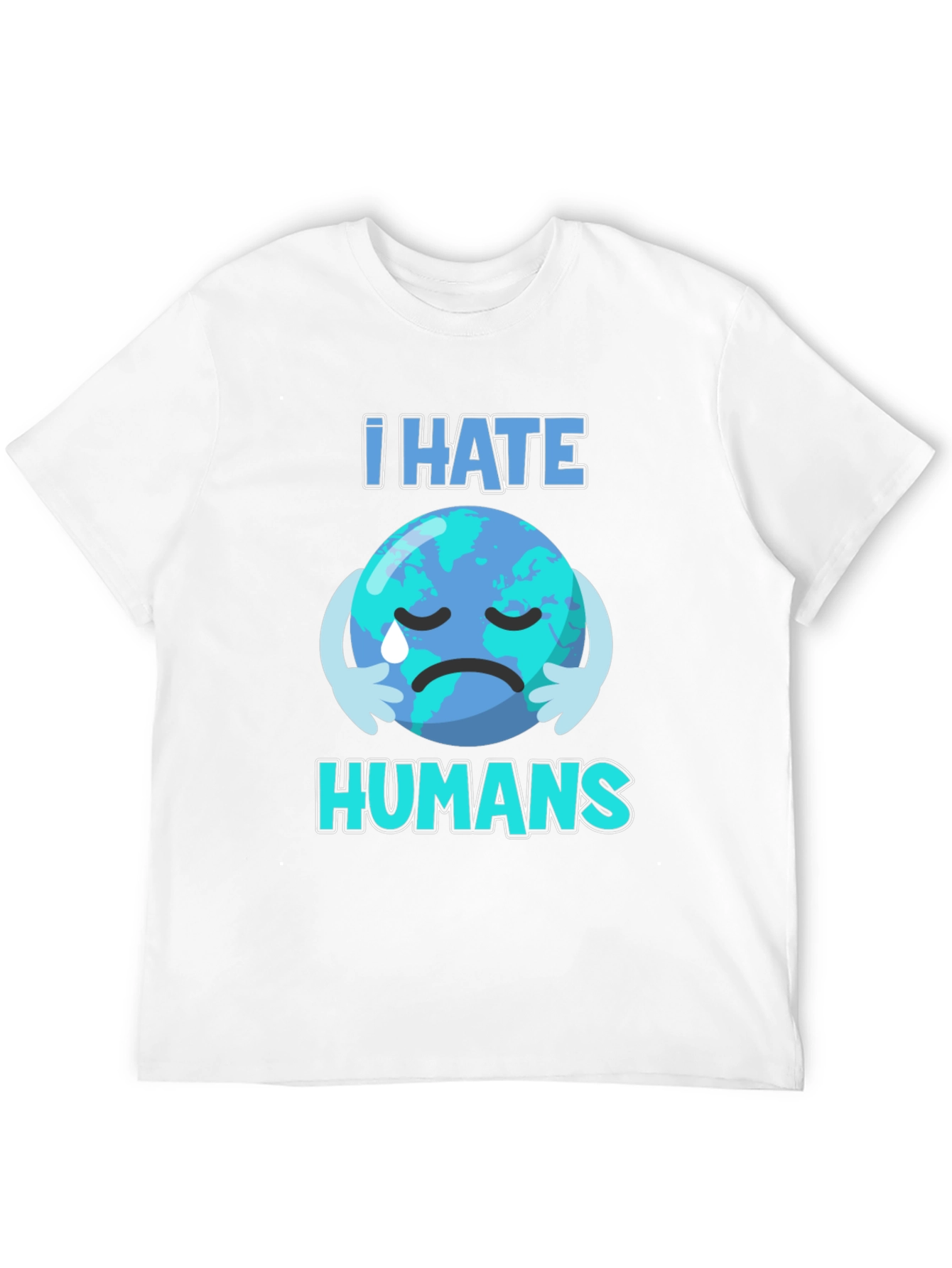 I Hate Humans Earth T-Shirt - Environmental Awareness