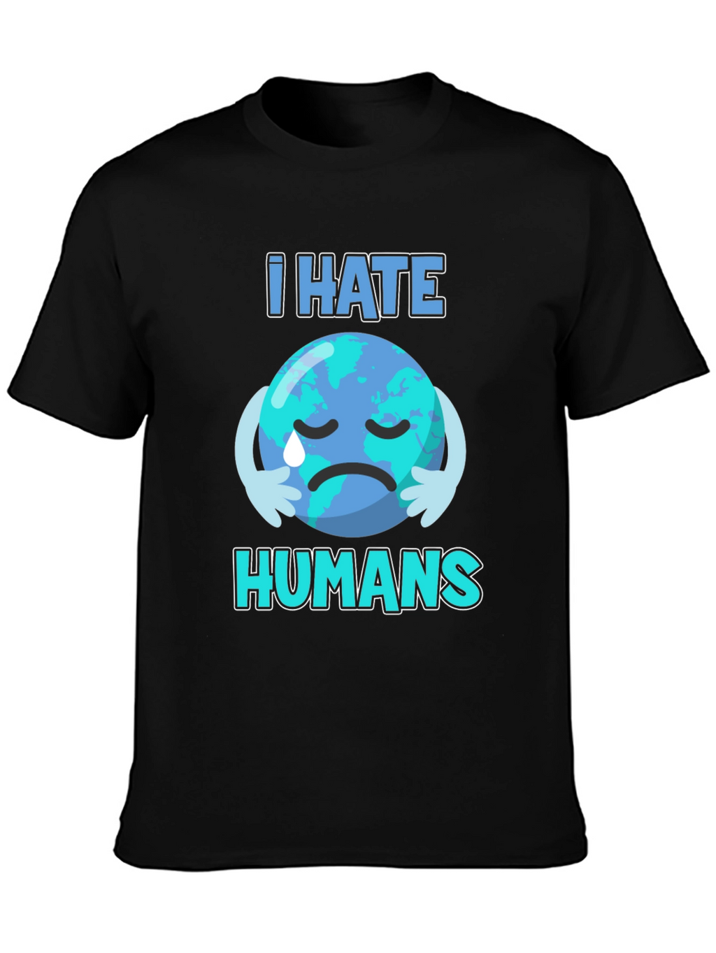 I Hate Humans Earth T-Shirt - Environmental Awareness