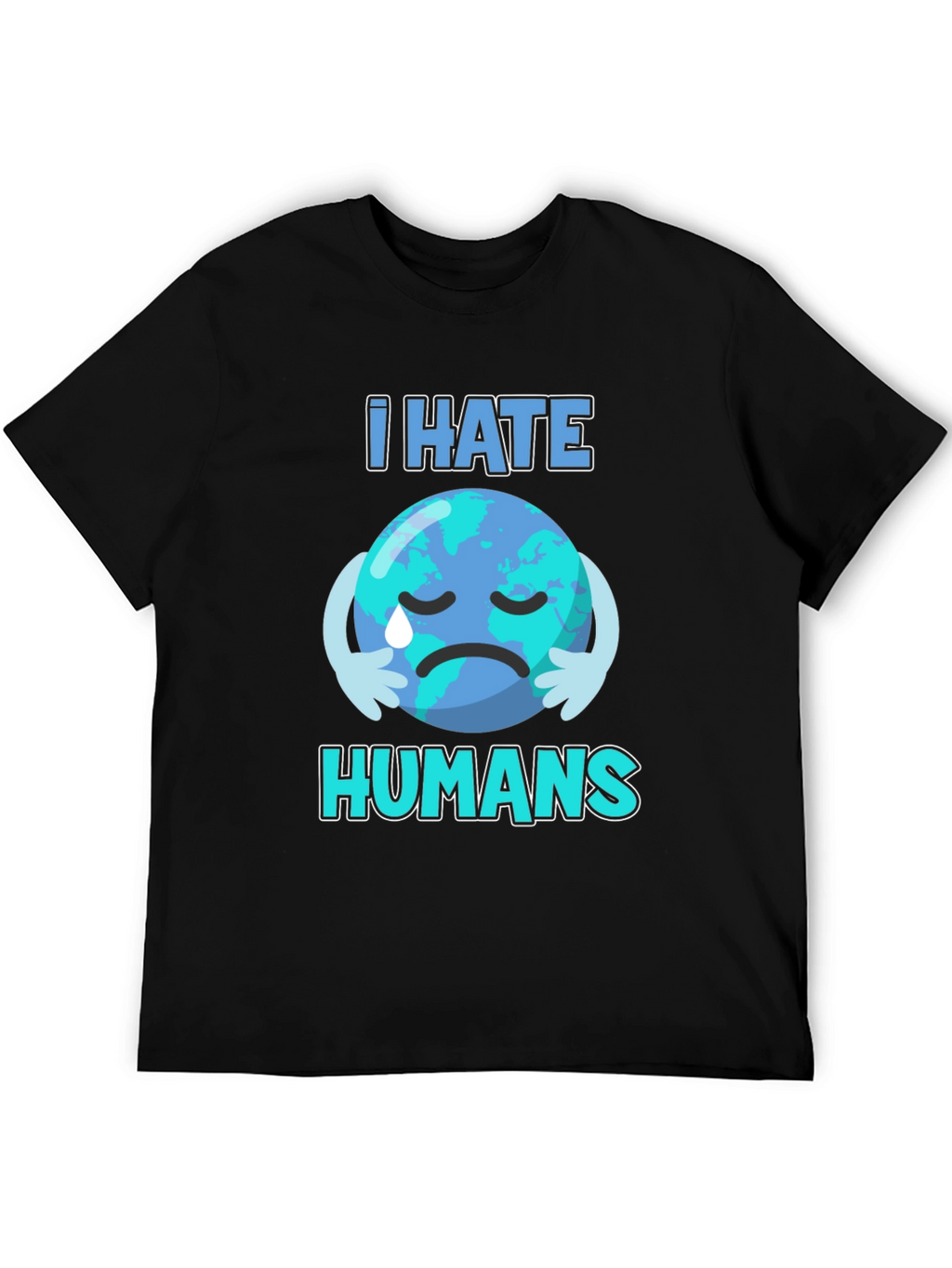 I Hate Humans Earth T-Shirt - Environmental Awareness