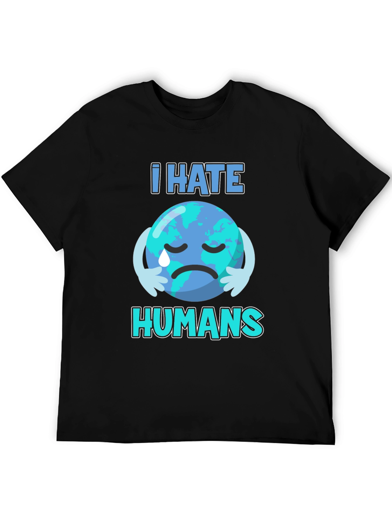 I Hate Humans Earth T-Shirt - Environmental Awareness