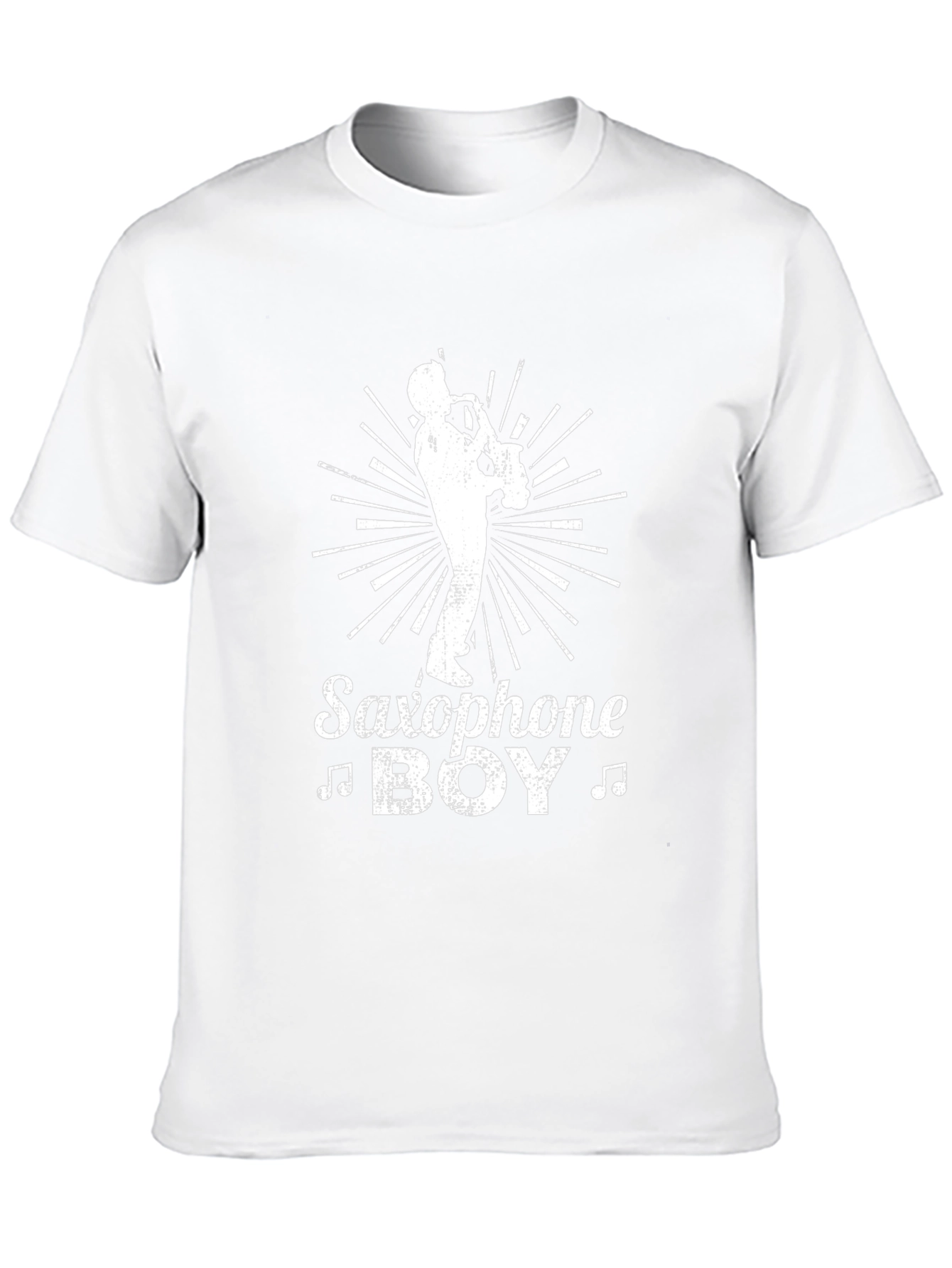 Saxophone Boy Graphic Tee - Music Lovers T-Shirt