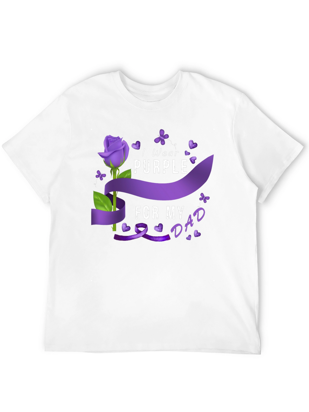 I Wear Purple for My Dad T-Shirt