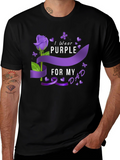 I Wear Purple for My Dad T-Shirt