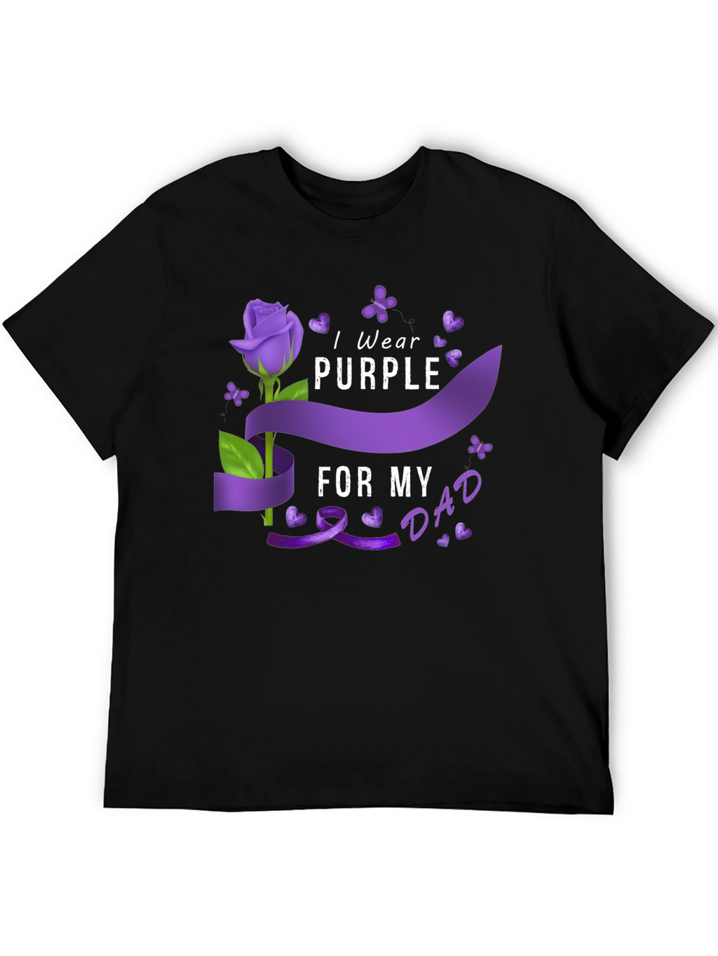 I Wear Purple for My Dad T-Shirt