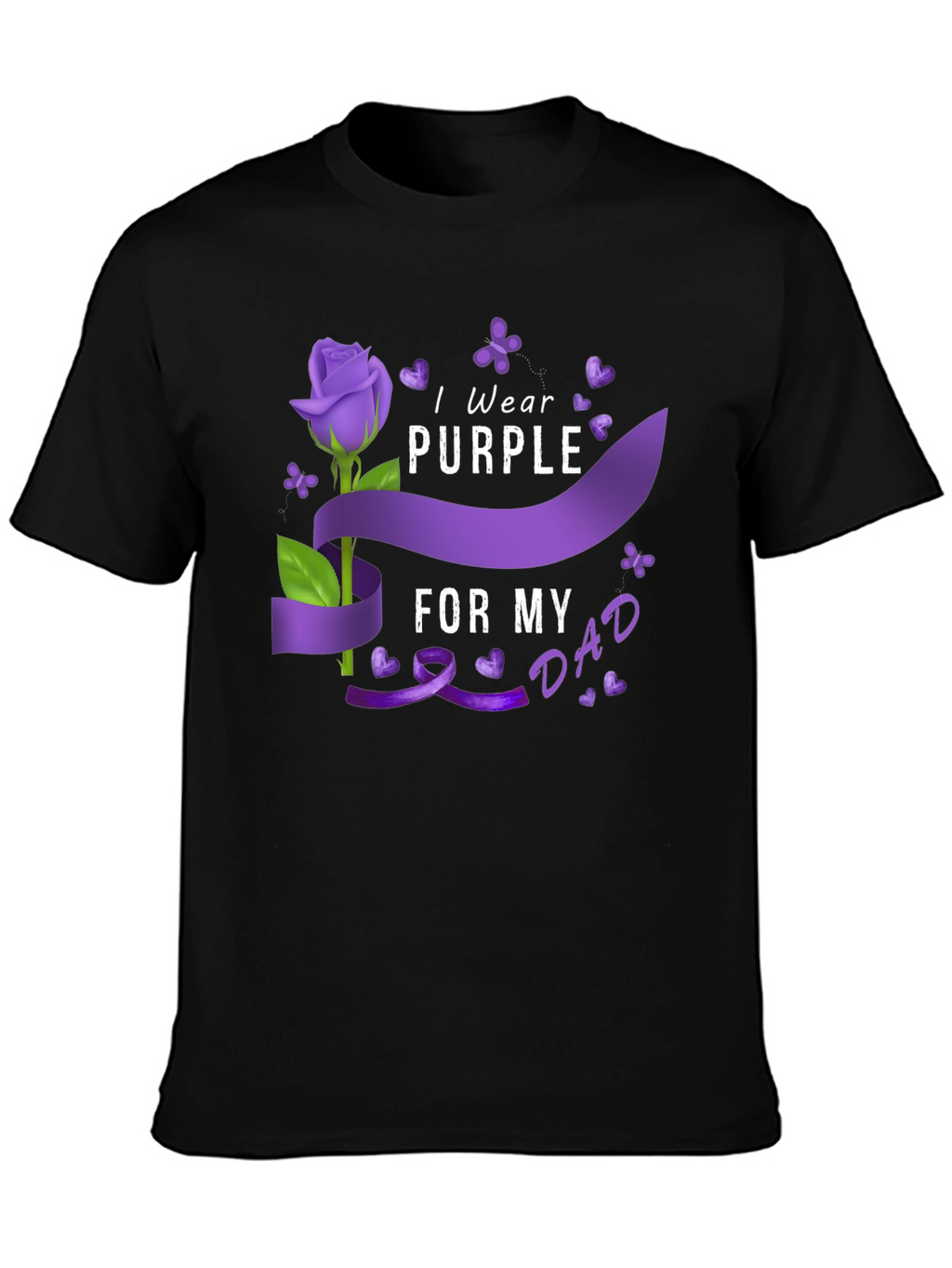 I Wear Purple for My Dad T-Shirt