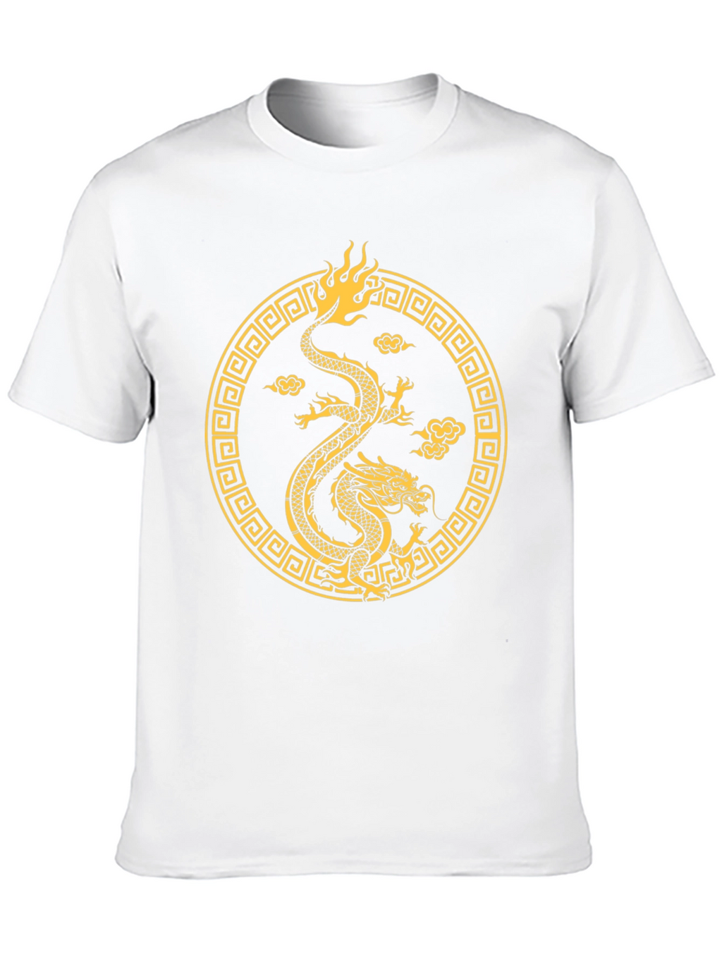 Golden Dragon Graphic Tee - Black