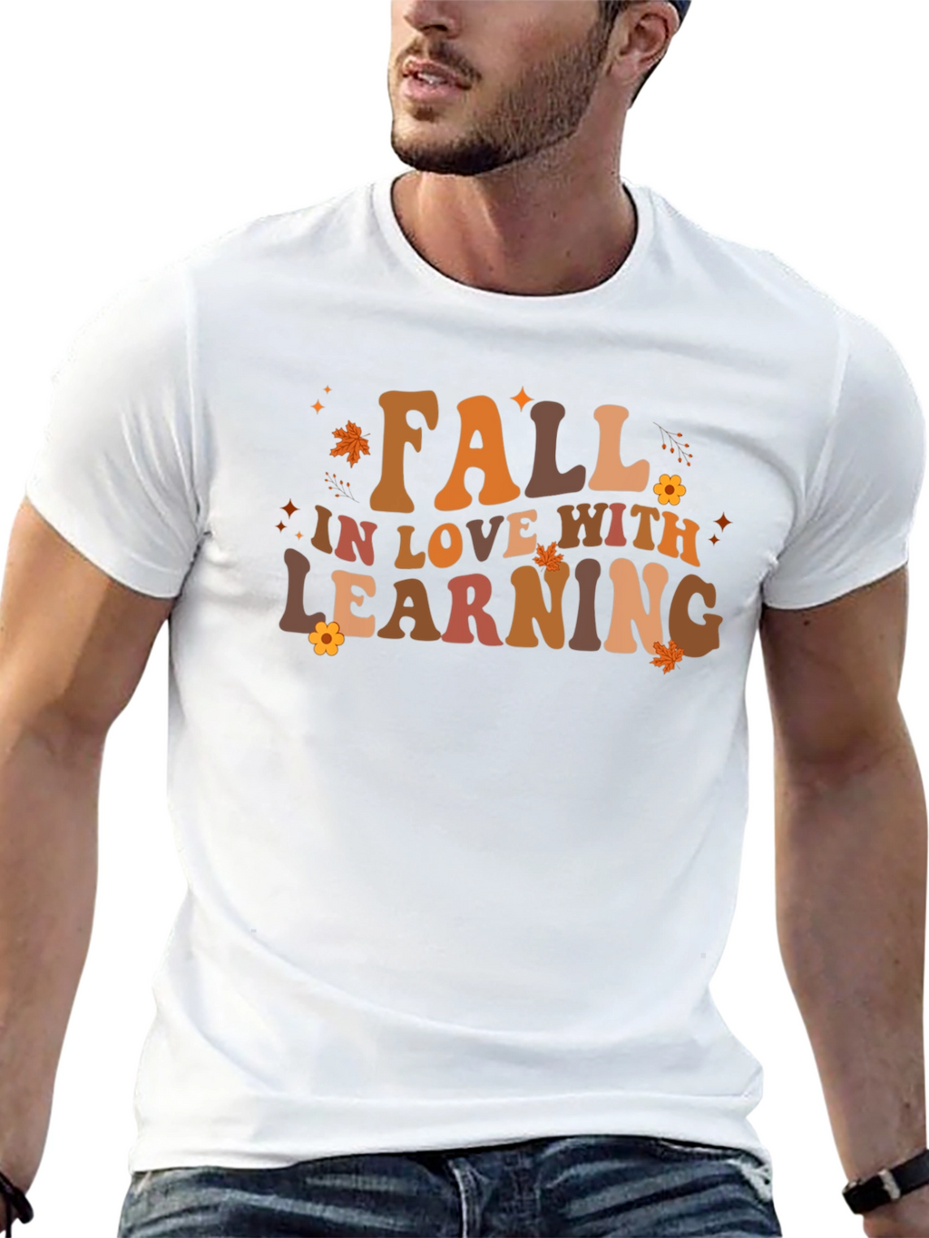 Fall In Love With Learning Black T-Shirt