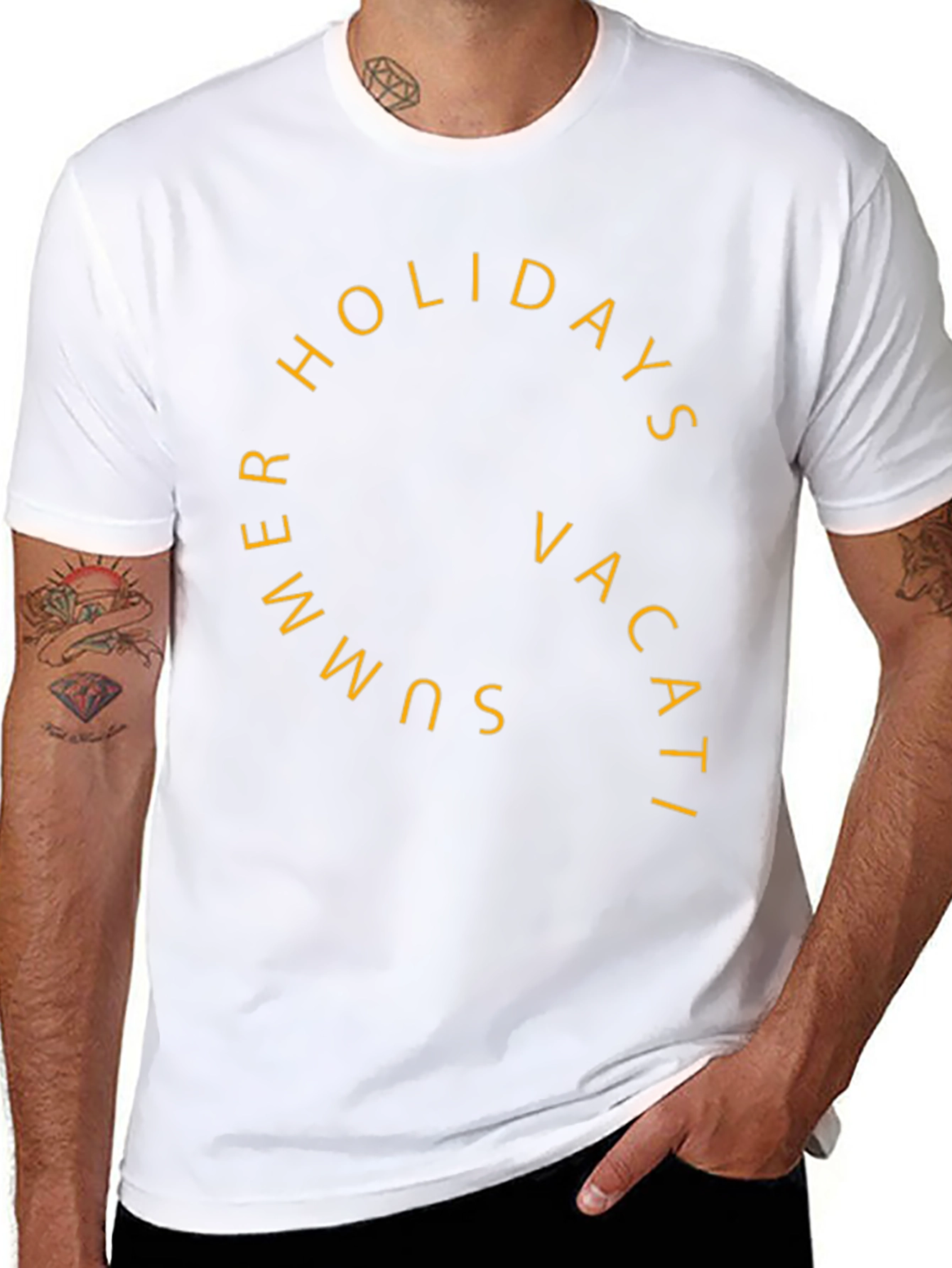 Summer Holiday Vacation T-Shirt - Black