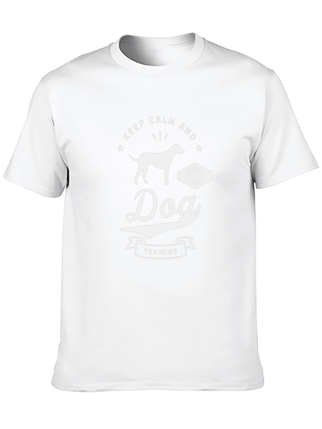 Keep Calm Dog Training Black T-Shirt