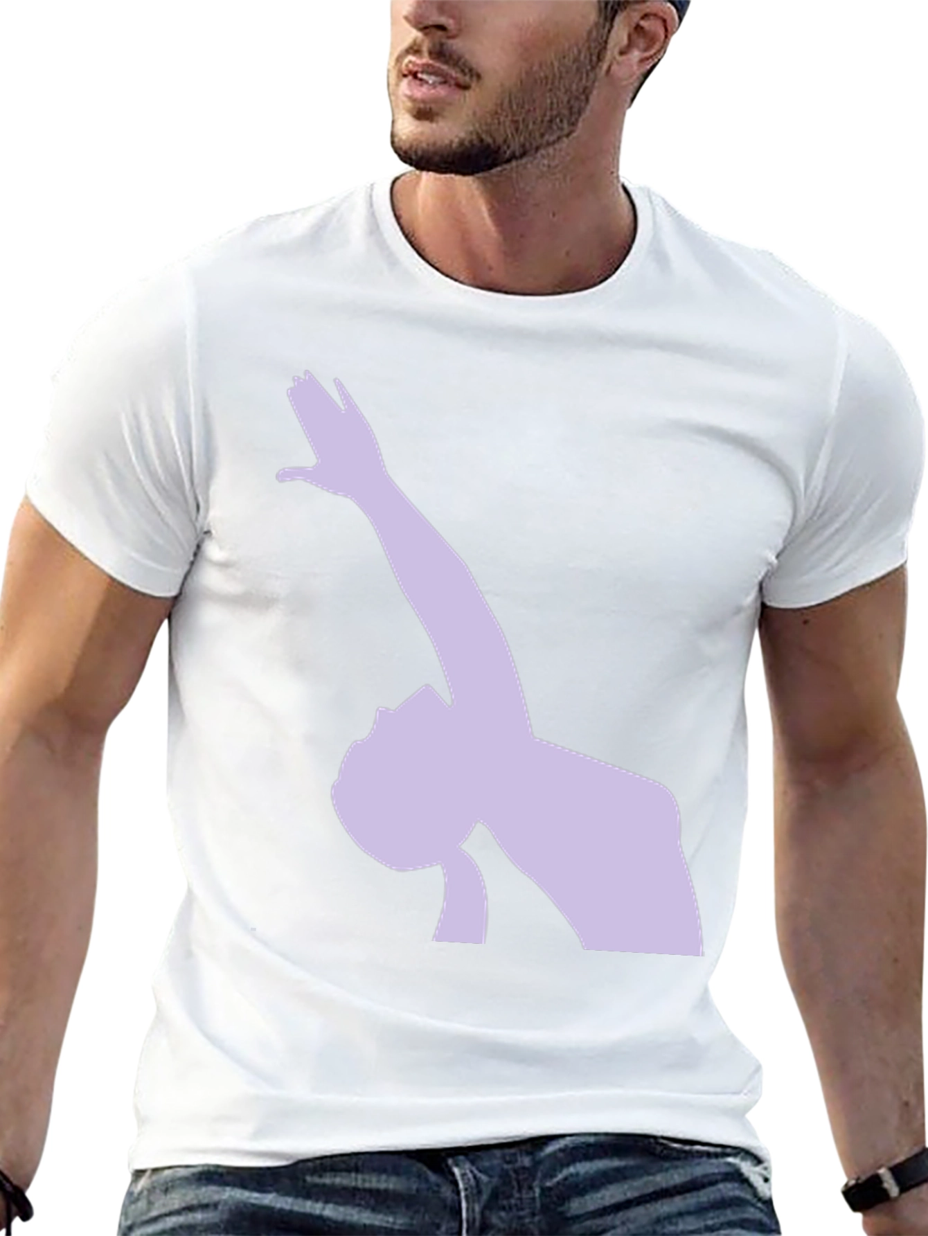 Artistic Silhouette Tee - Modern Graphic T-Shirt