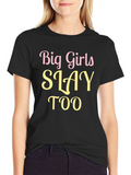 Big Girls Slay Too Graphic Tee - Black
