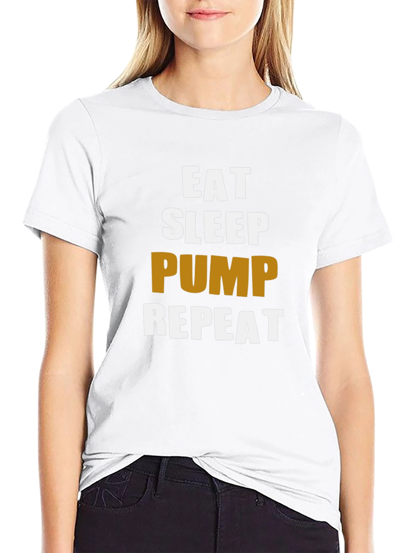 Eat Sleep Pump Repeat Gym Workout T-Shirt