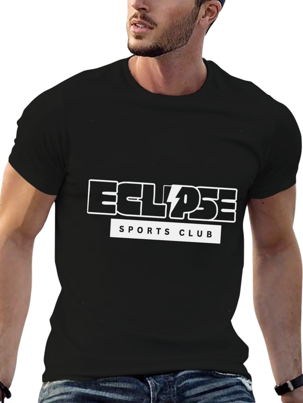 Eclipse Sports Club Black T-Shirt