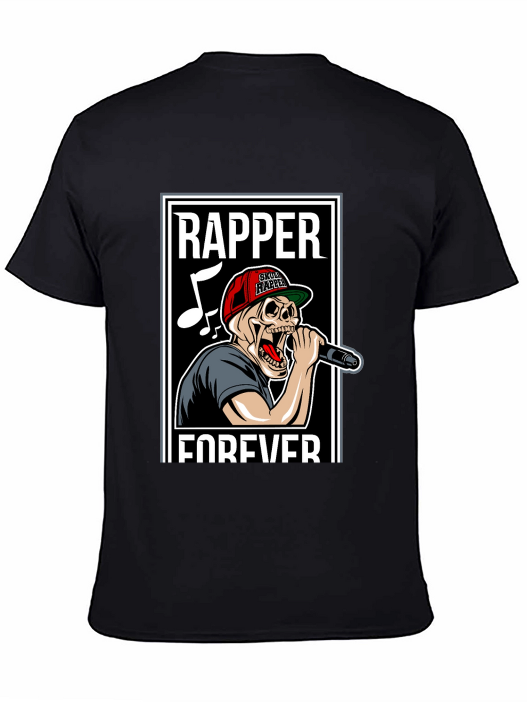 Skull Rapper Forever Graphic T-Shirt