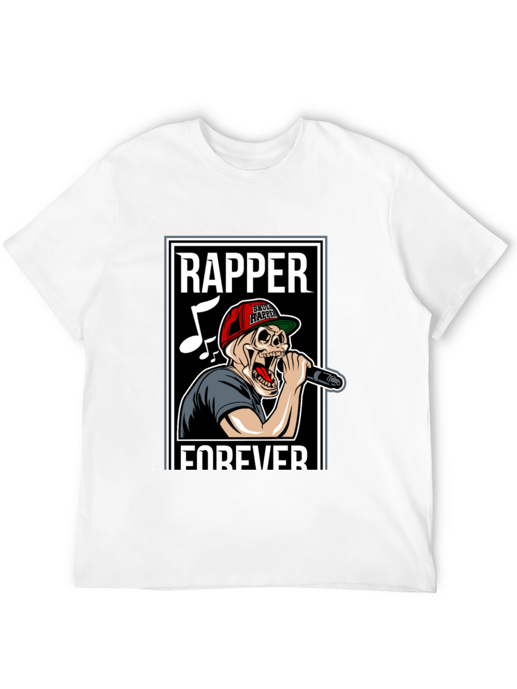 Skull Rapper Forever Graphic T-Shirt