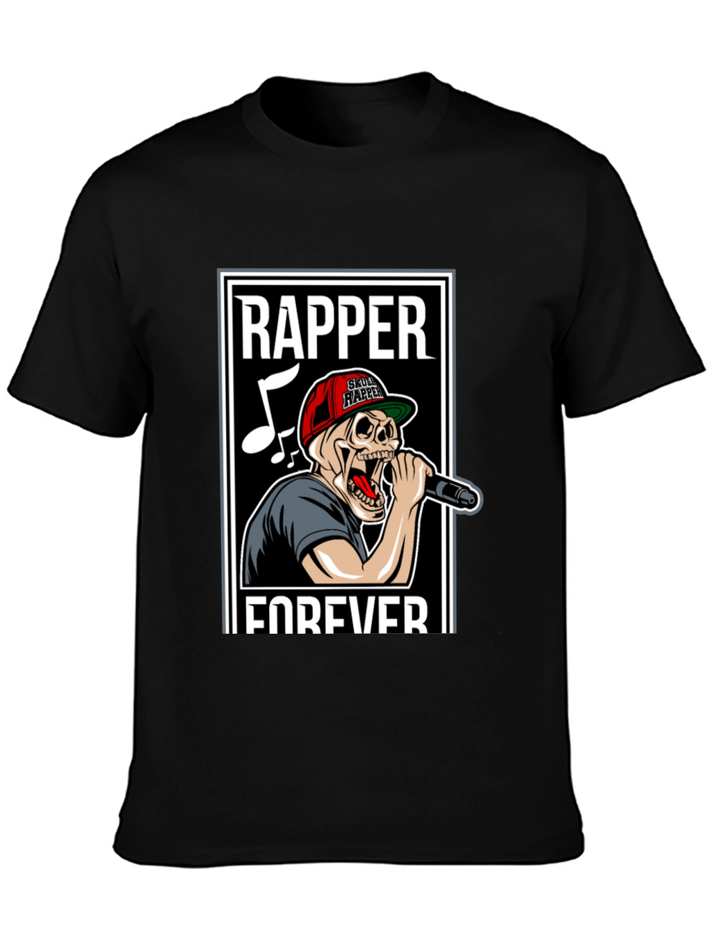 Skull Rapper Forever Graphic T-Shirt