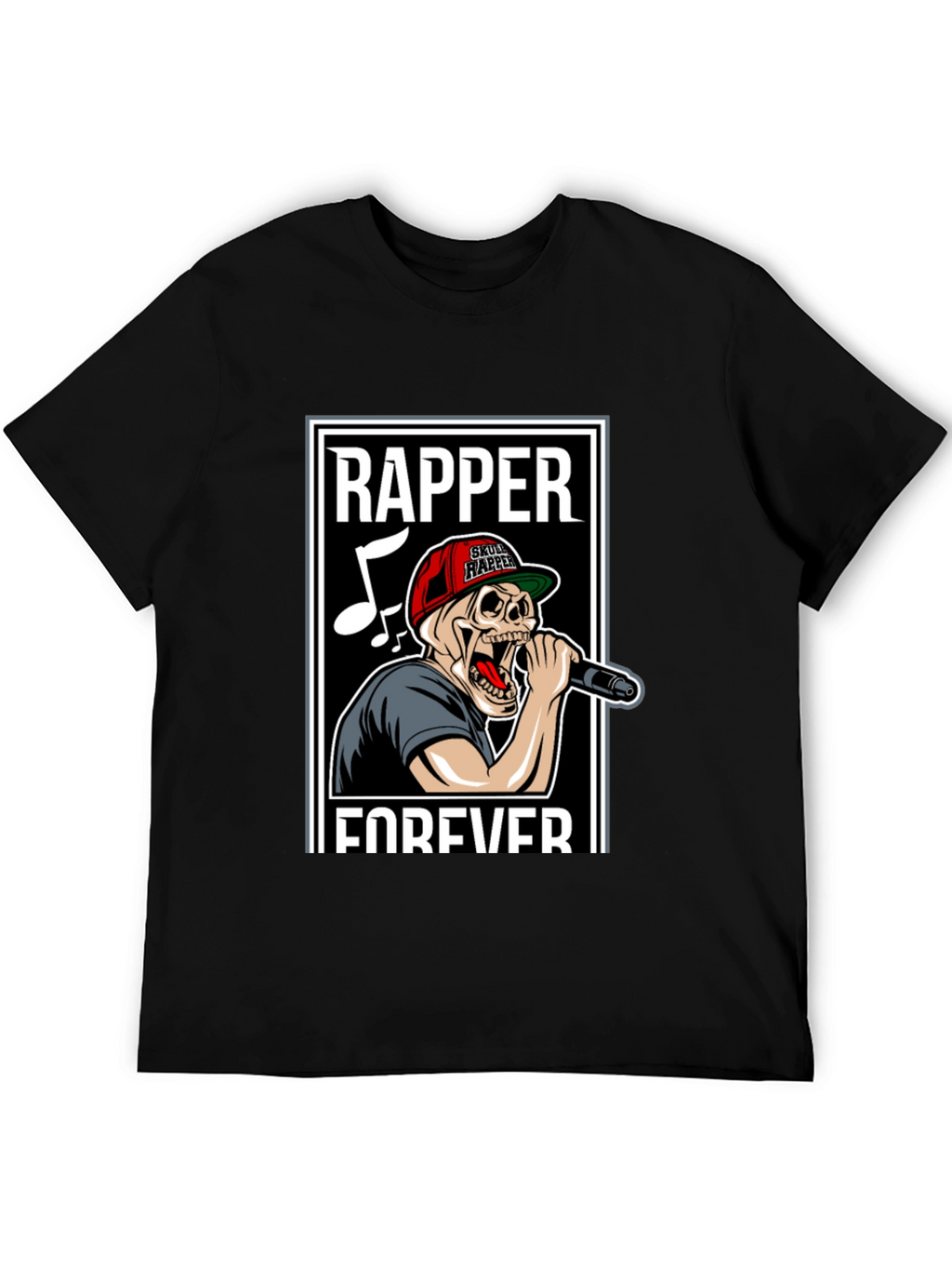 Skull Rapper Forever Graphic T-Shirt