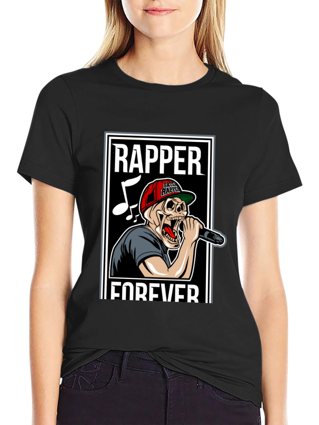 Skull Rapper Forever Graphic T-Shirt