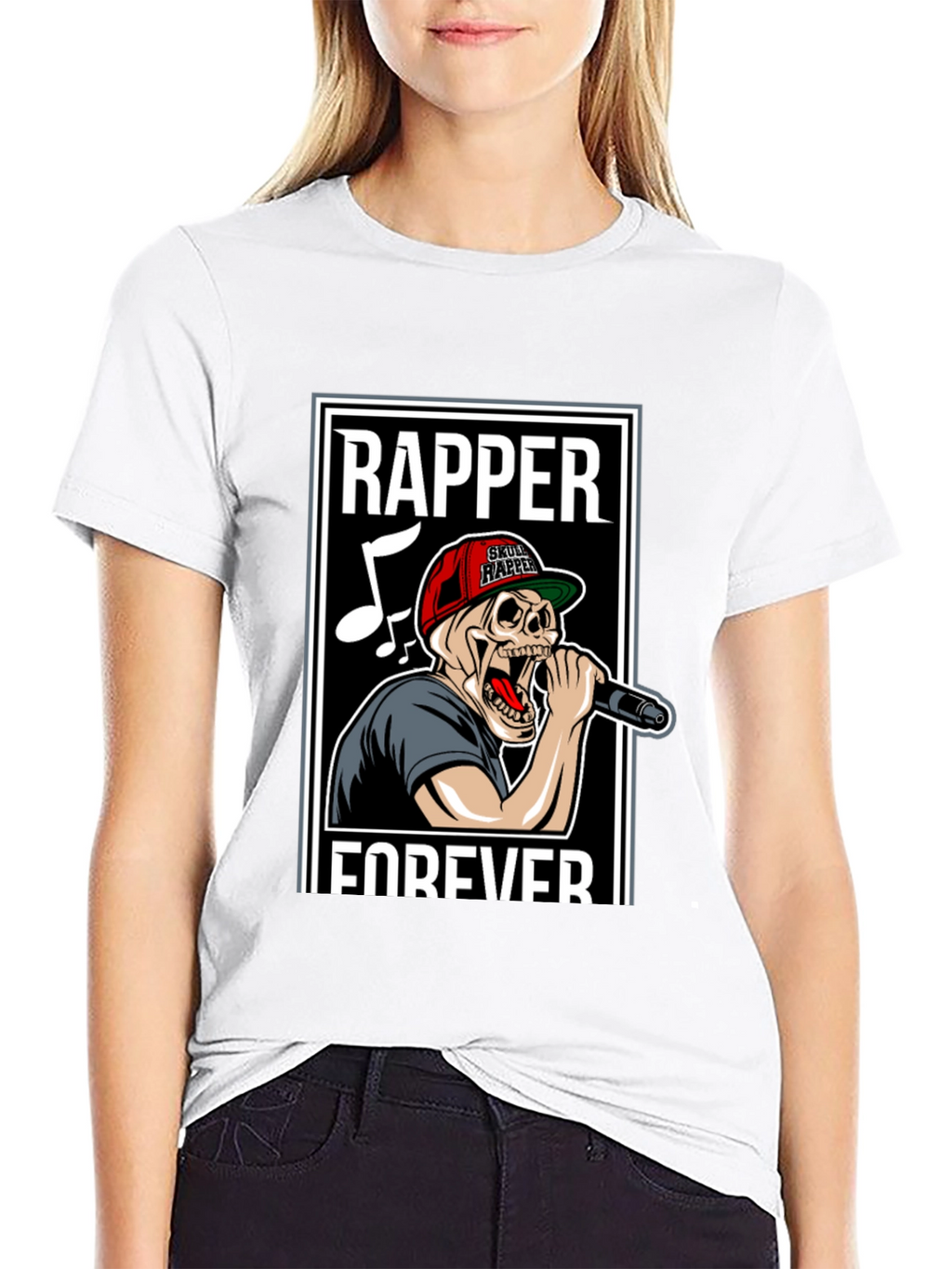 Skull Rapper Forever Graphic T-Shirt