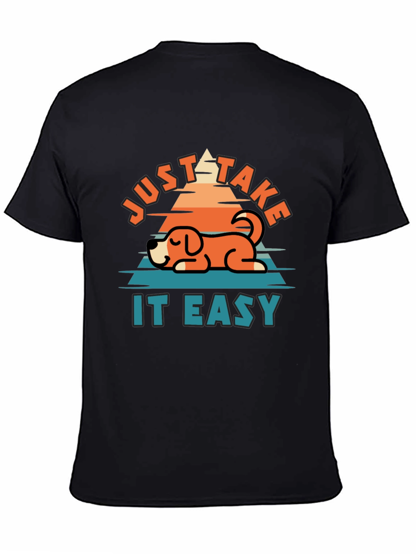 Just Take It Easy Dog Graphic Tee - Comfort & Style
