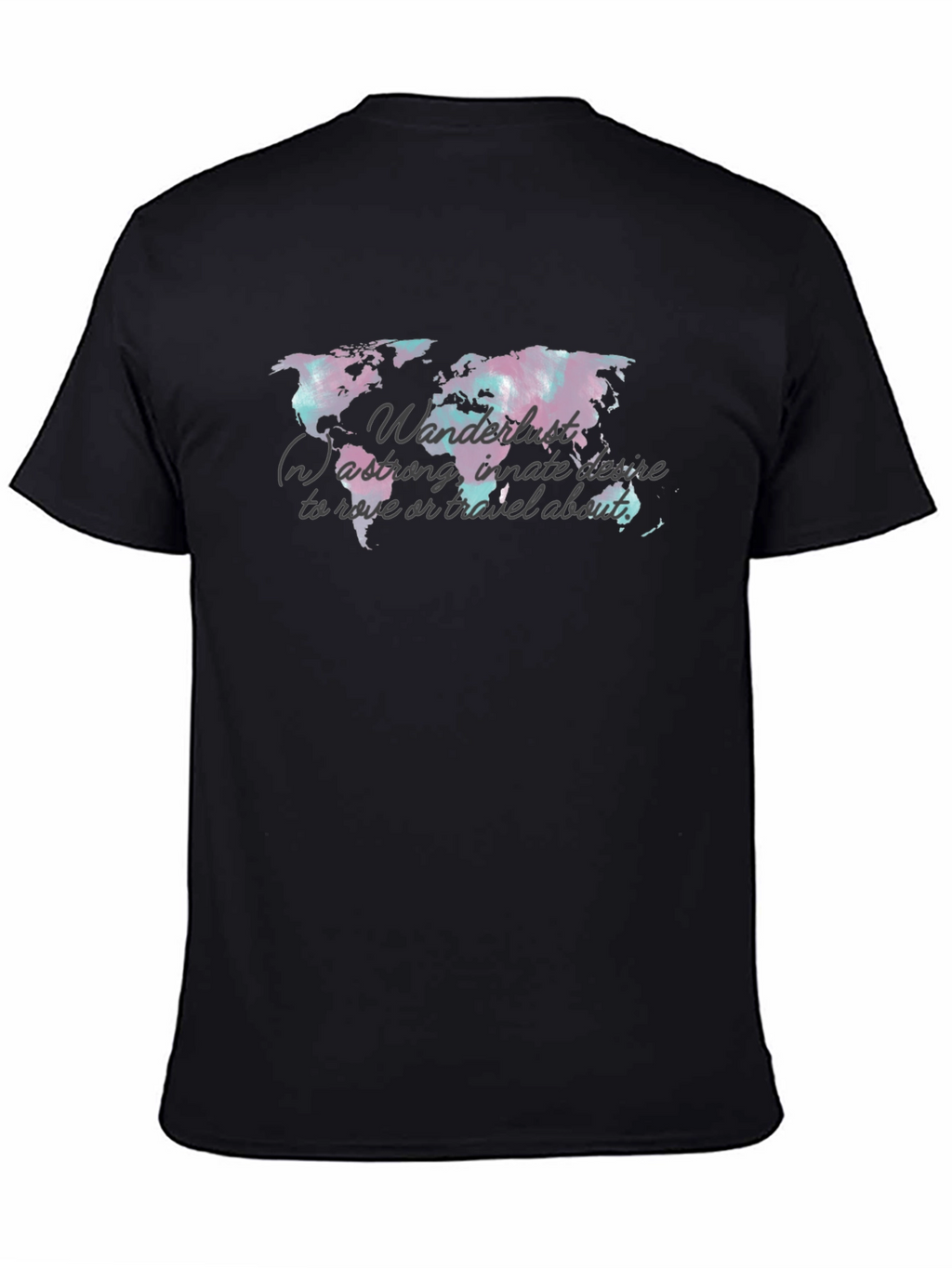 Wanderlust World Map Graphic Tee - Travel Inspired