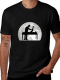Massage Therapy Graphic Tee - Black Cotton T-Shirt