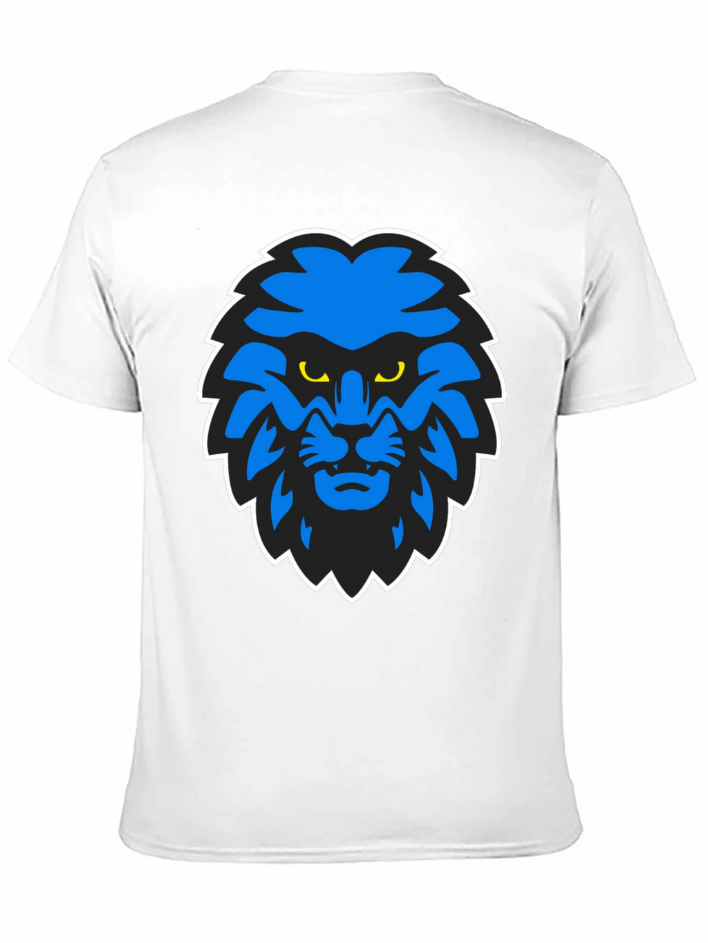Blue Lion Graphic Black T-Shirt