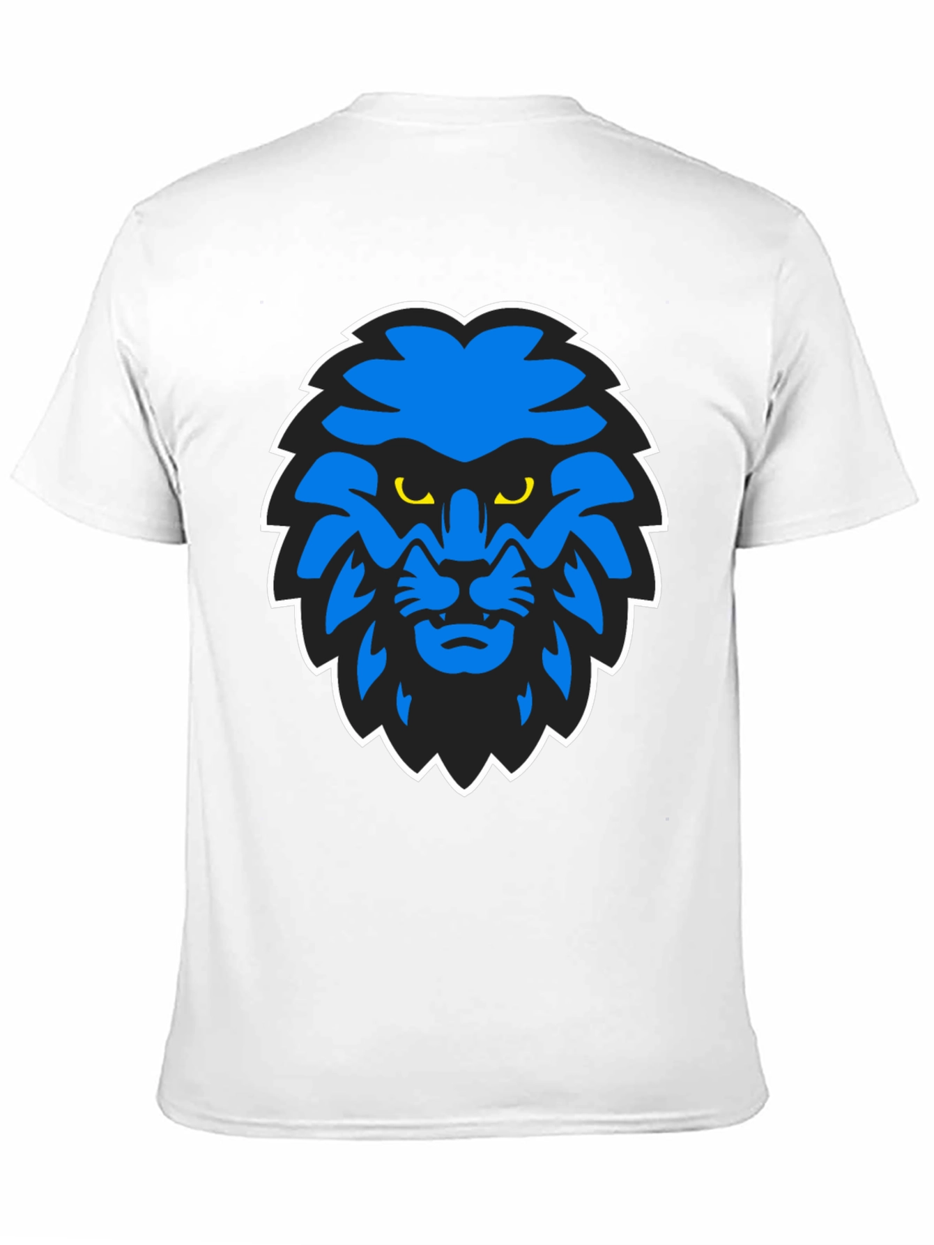 Blue Lion Graphic Black T-Shirt