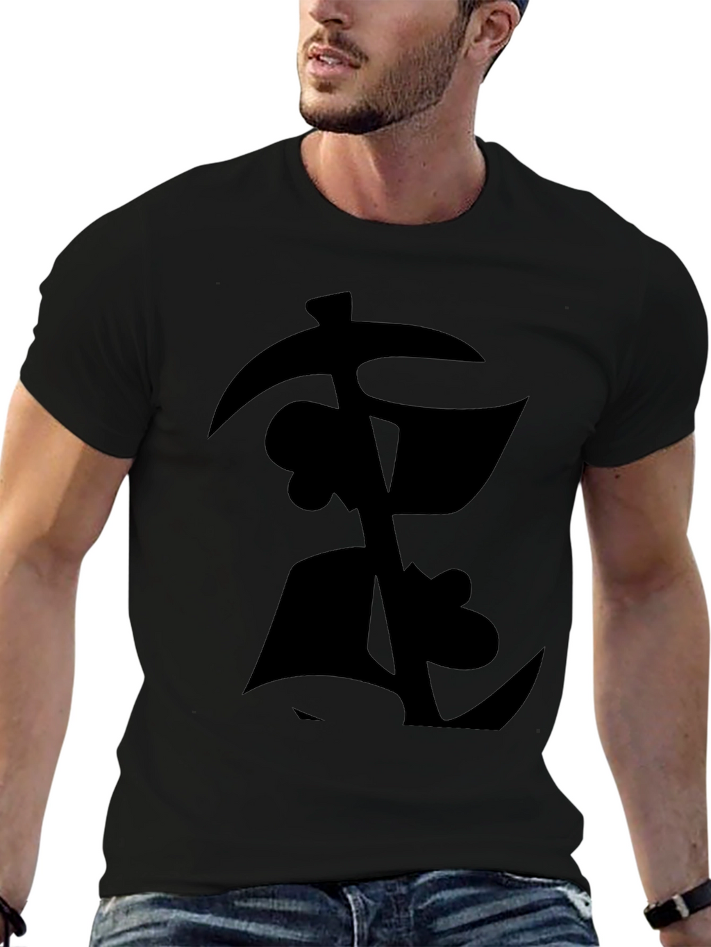 Mens Black Graphic T-Shirt