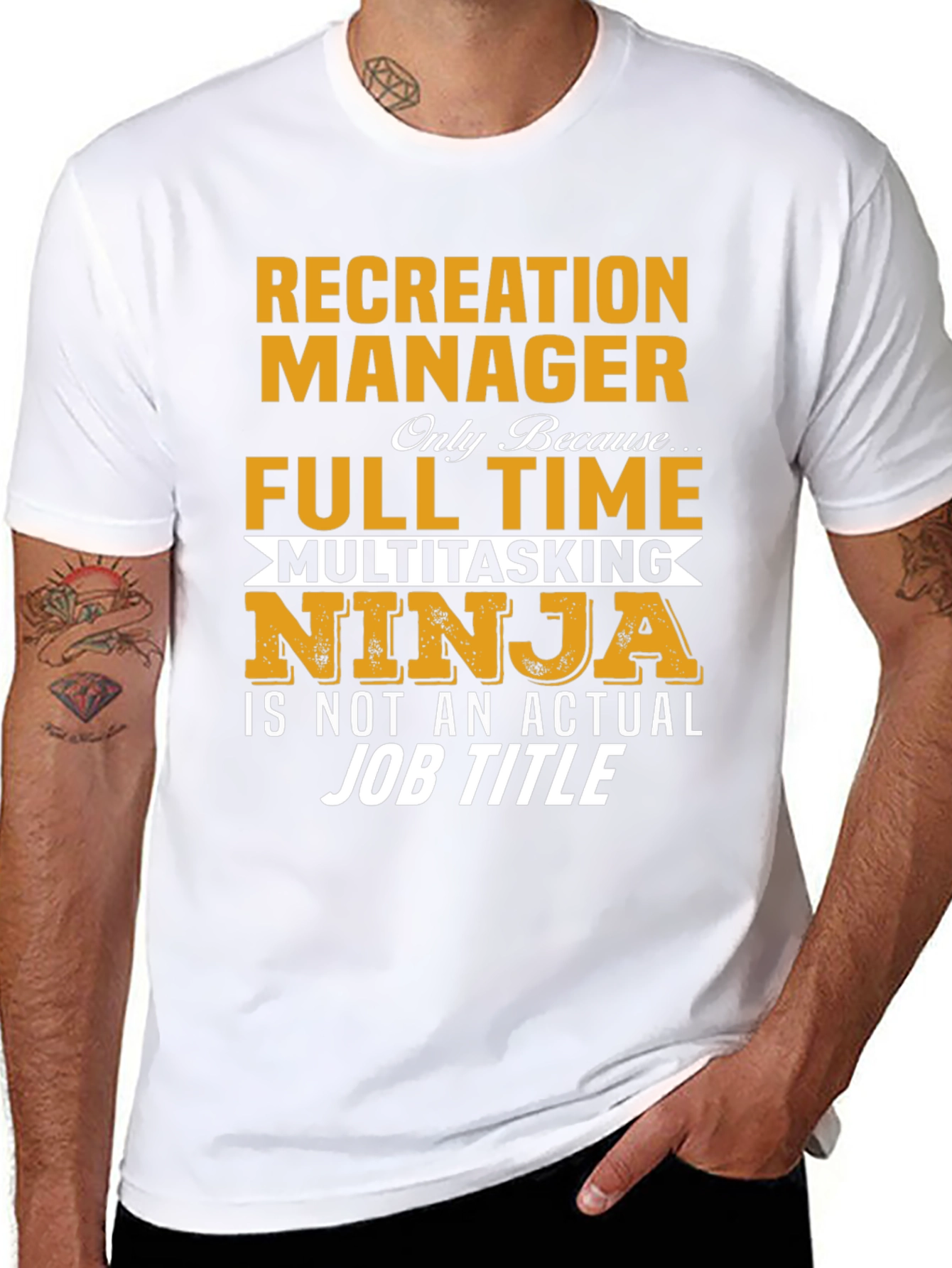 Recreation Manager T-Shirt - Multitasking Ninja Job Title