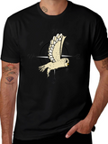 Owl Compass Graphic Tee - Mens Black T-Shirt