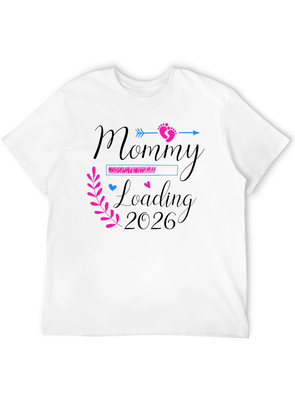 Mommy Loading 2026 T-Shirt - Pregnancy Announcement Tee
