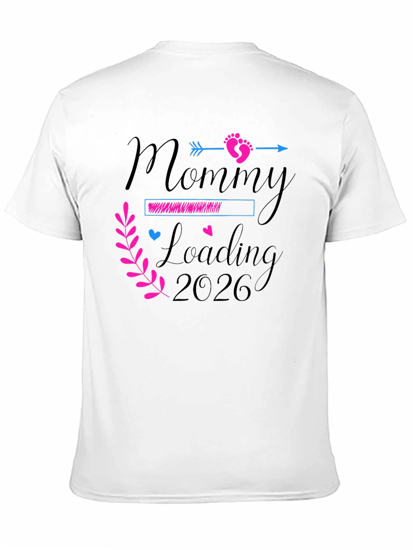 Mommy Loading 2026 T-Shirt - Pregnancy Announcement Tee