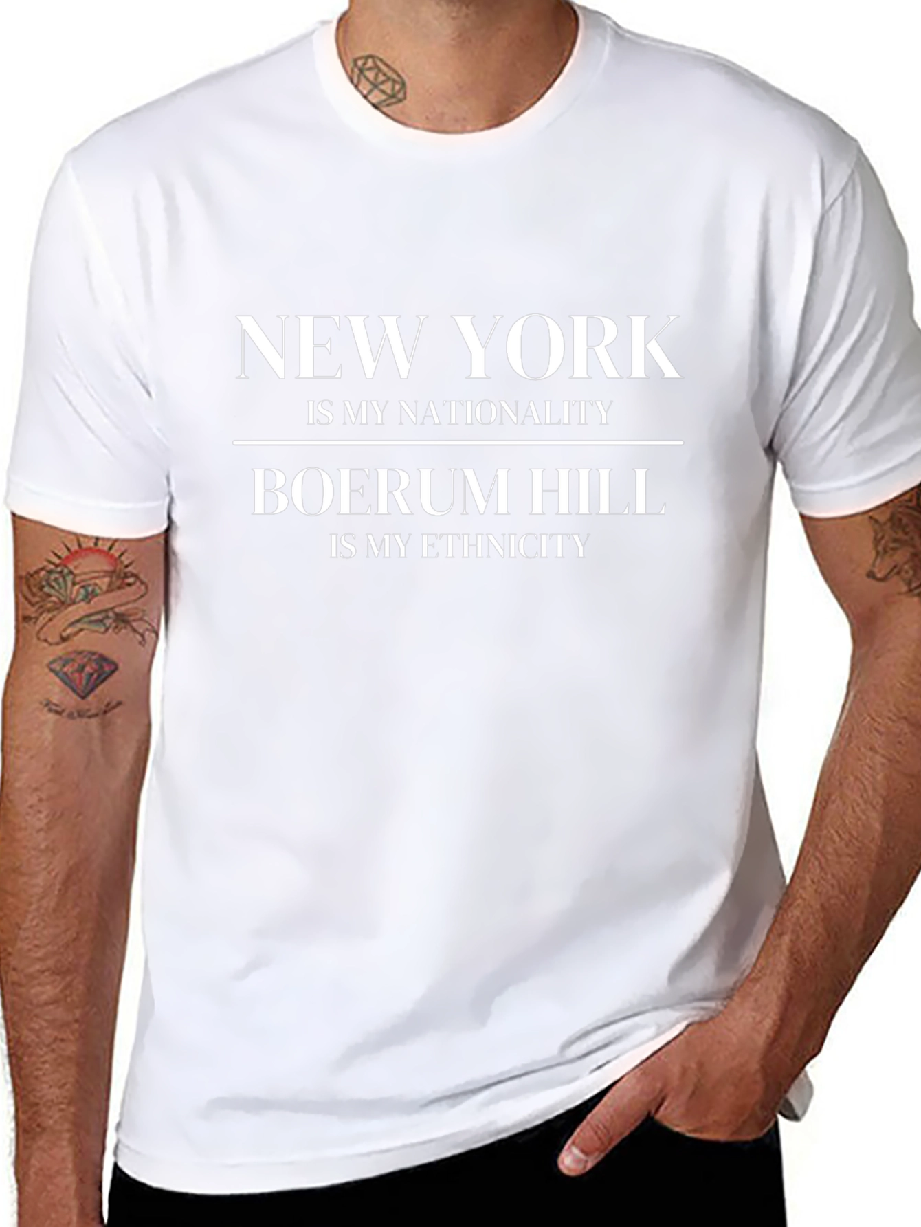 New York Nationality Boerum Hill Ethnicity Black T-Shirt