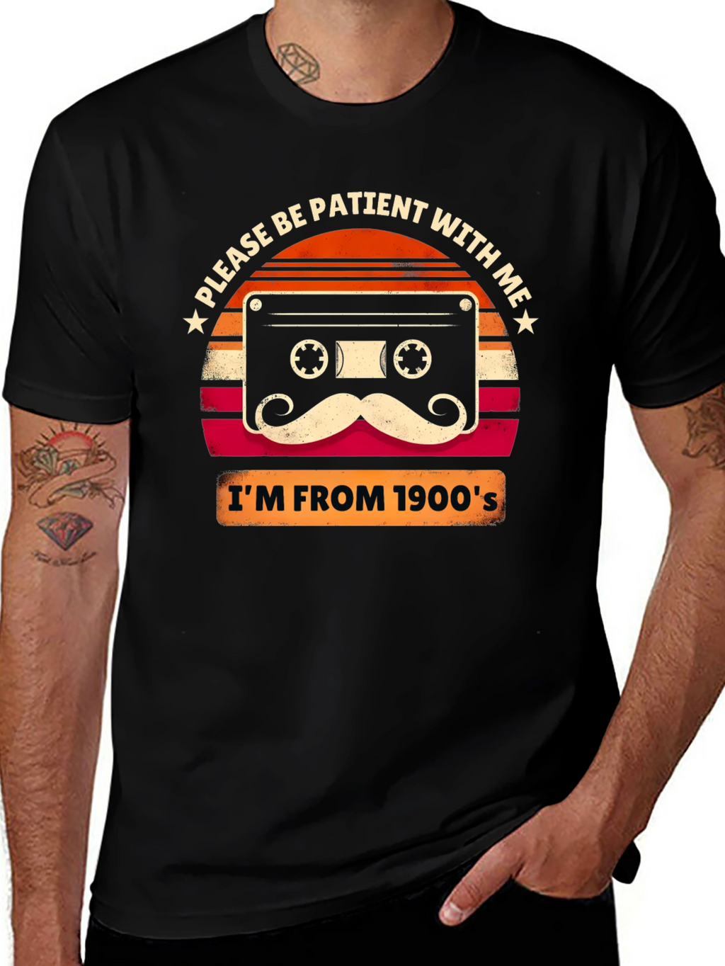 Retro Cassette Tape 1900s Graphic T-Shirt