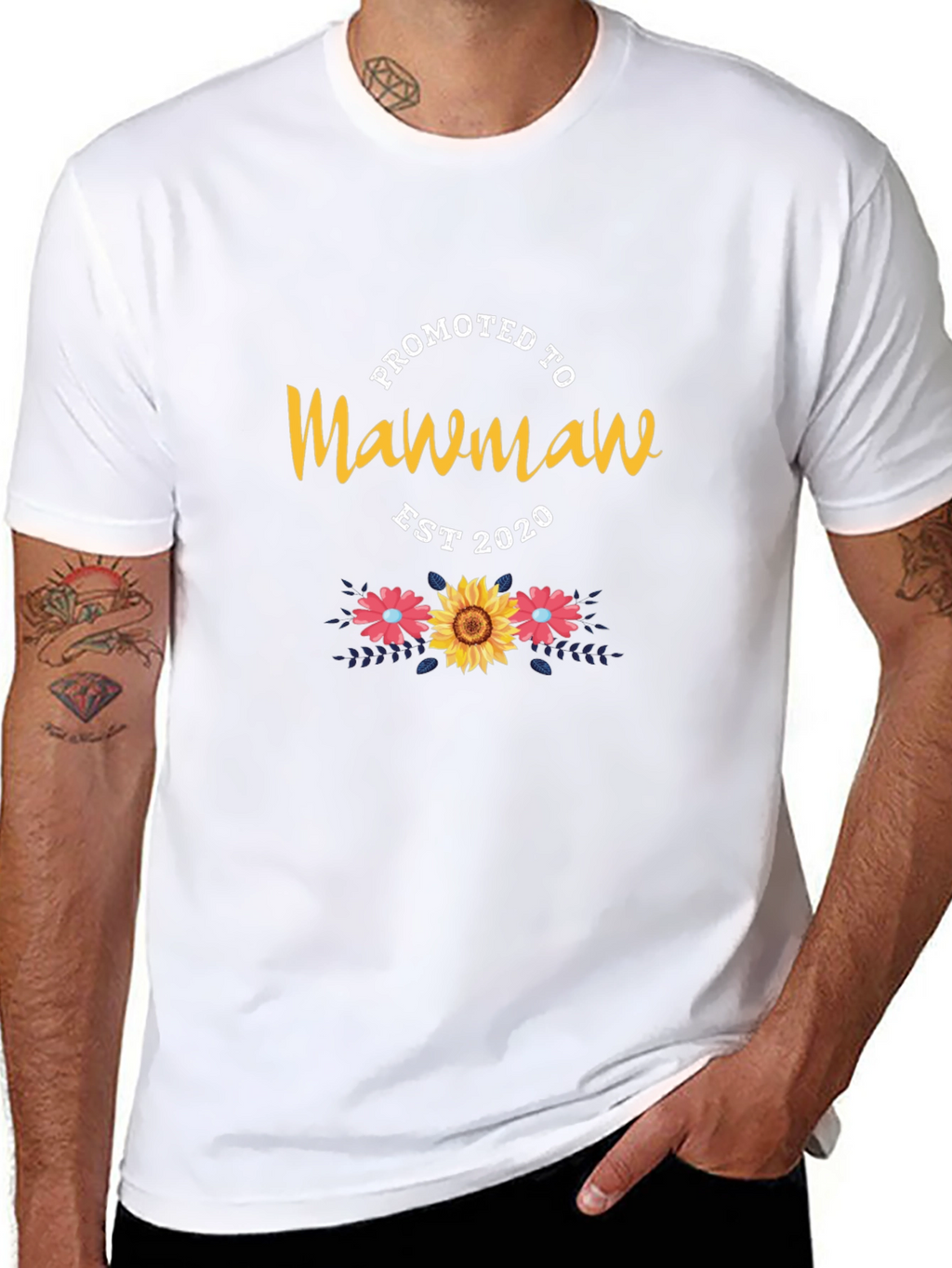 Promoted to Mawmaw Floral T-Shirt