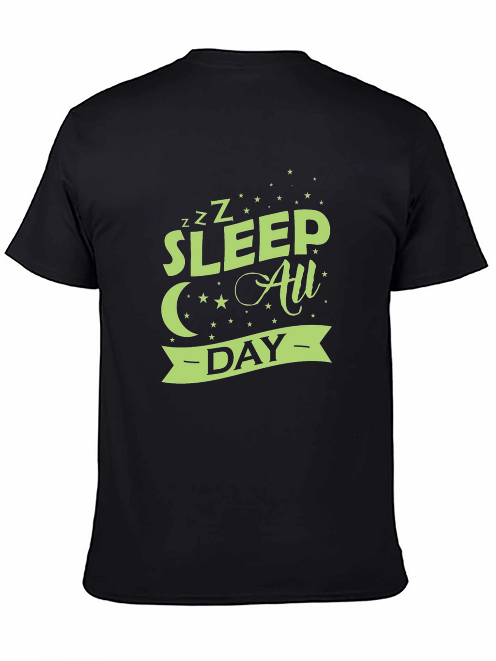 Sleep All Day Graphic Tee - Black