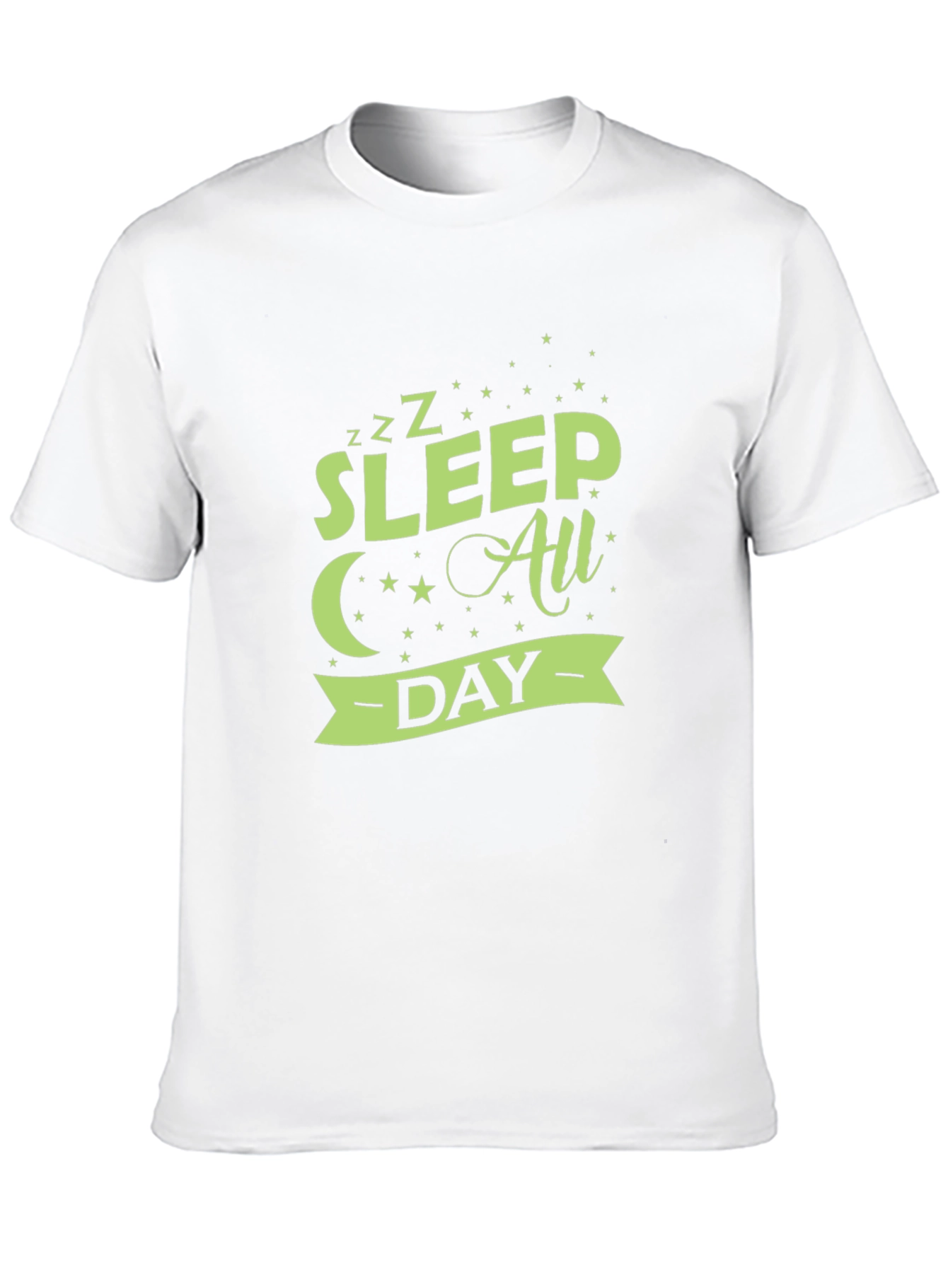 Sleep All Day Graphic Tee - Black