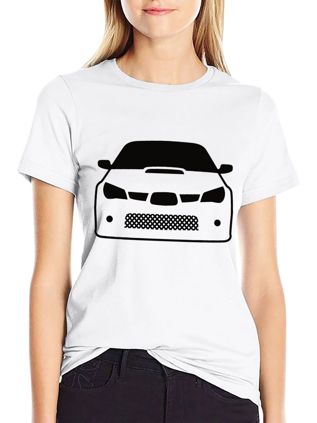 Car Silhouette Graphic Tee - Black