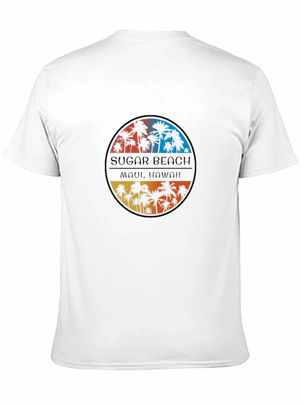Sugar Beach Maui Hawaii Black T-Shirt
