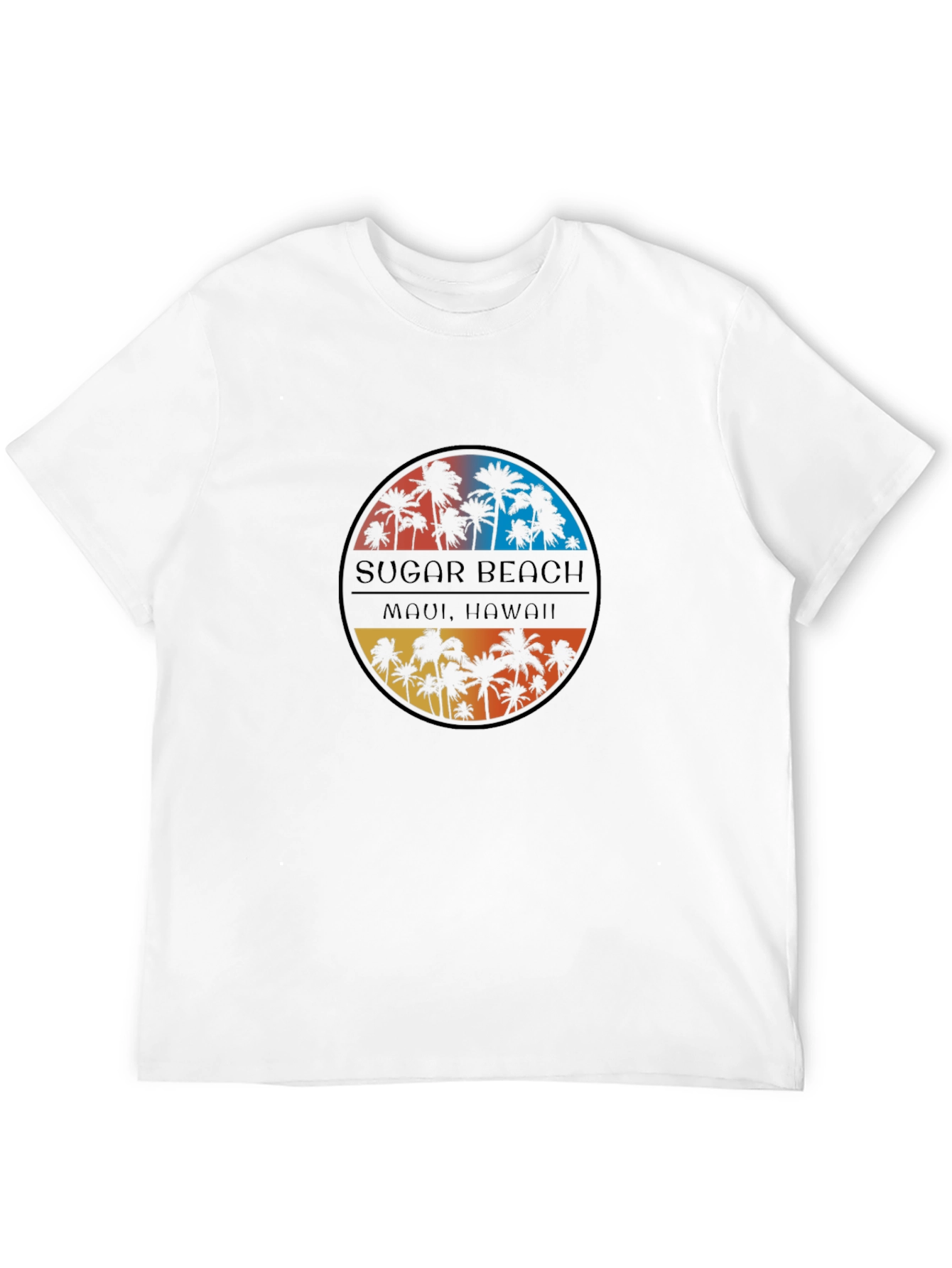 Sugar Beach Maui Hawaii Black T-Shirt
