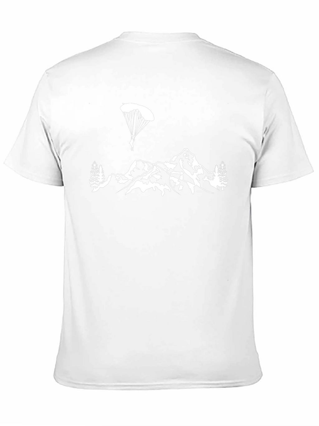 Parachute Mountain Graphic Tee - Black Cotton T-Shirt