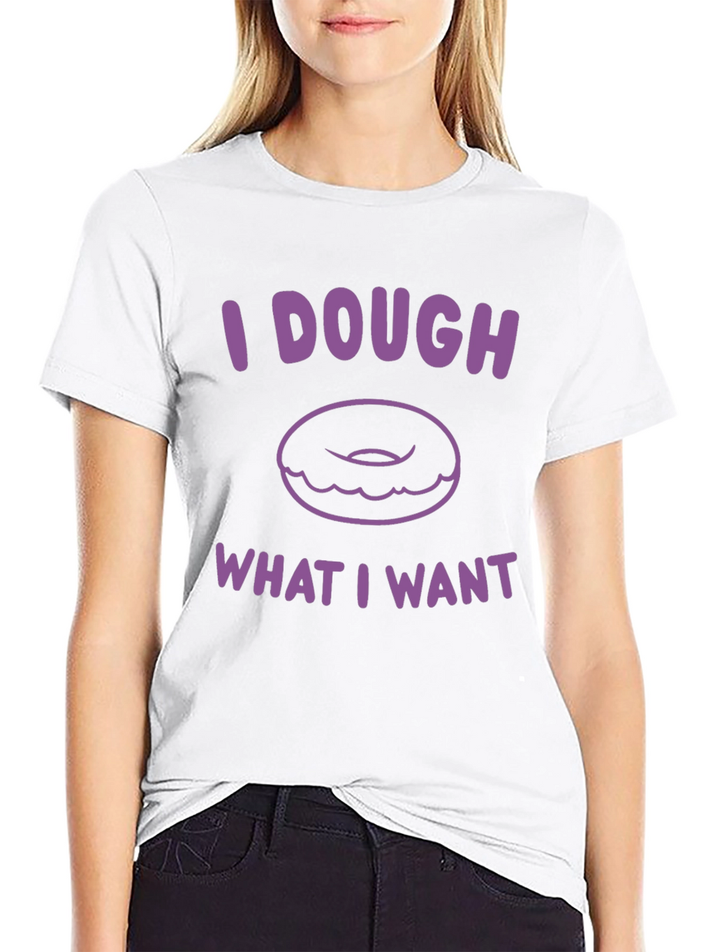 I Dough What I Want Donut Graphic T-Shirt