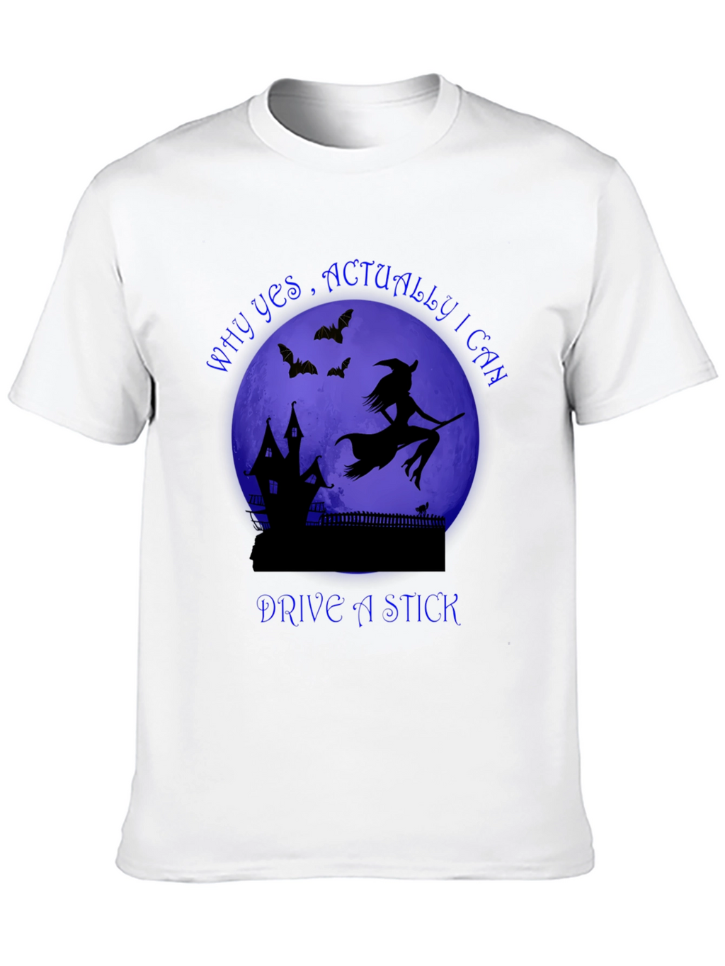 Witch Drive A Stick T-Shirt Halloween Spooky Tee