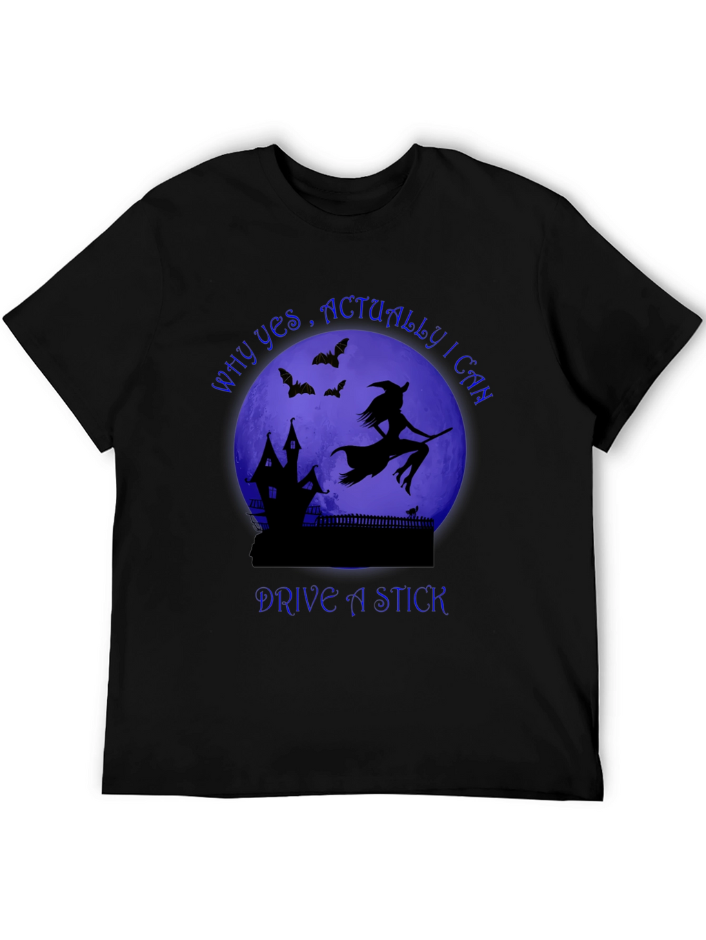 Witch Drive A Stick T-Shirt Halloween Spooky Tee