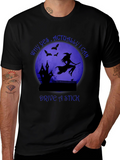 Witch Drive A Stick T-Shirt Halloween Spooky Tee