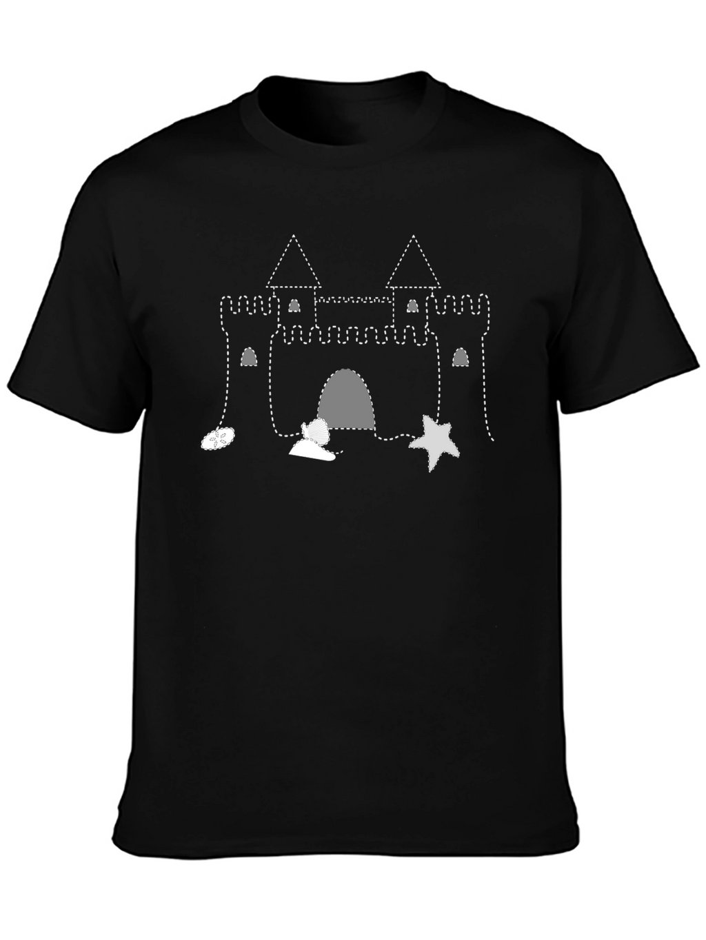 Sandcastle Graphic Tee - Beach Fun T-Shirt